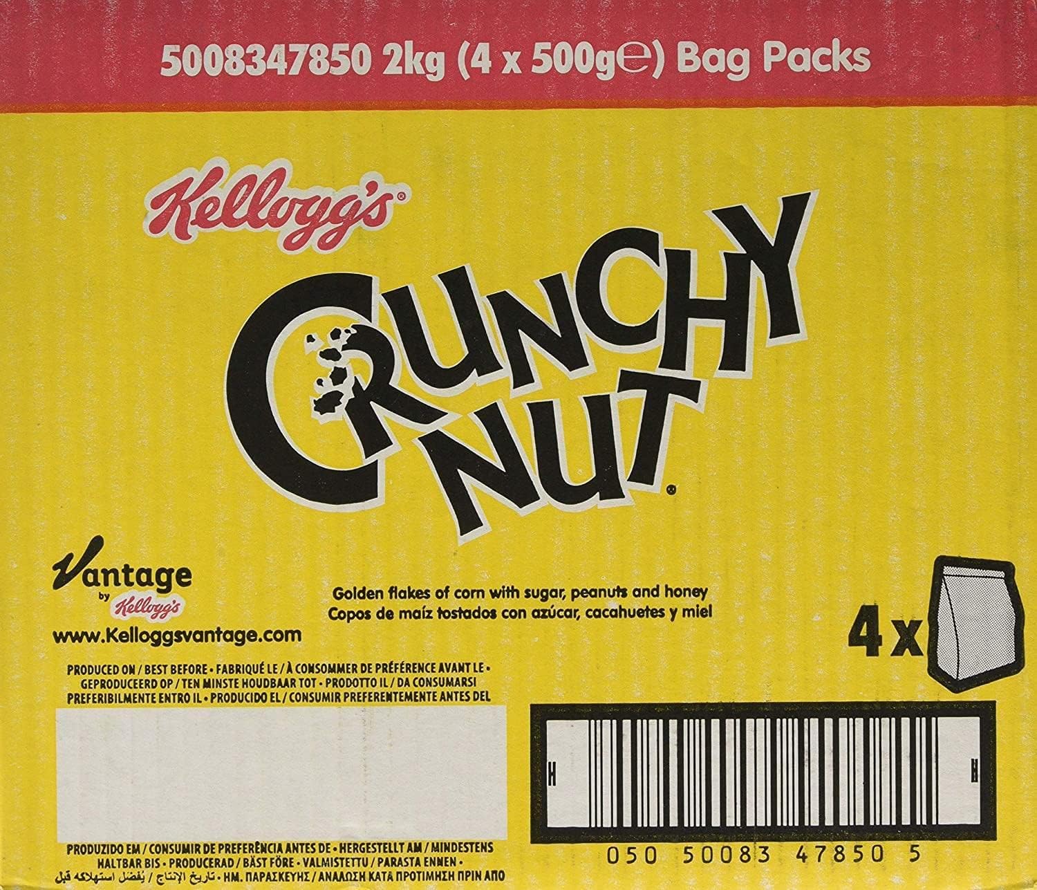 Crunchy Nut Corn Flakes Bag Pak 4 x 500g