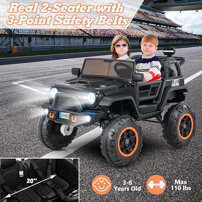Olakids Vehículo Eléctrico Jeep Niños 24V 2 Asientos miniatura 4