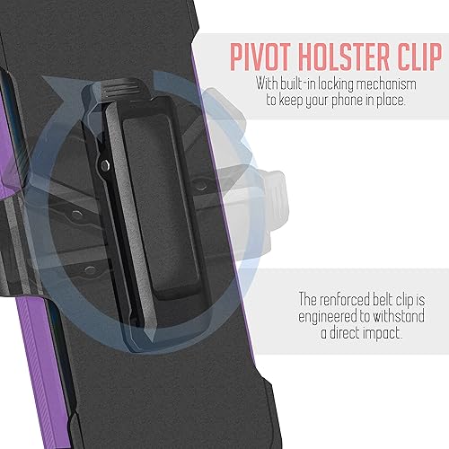 Miniatura 9 de Funda diseñada para Motorola Moto G50 con protector de pantalla integrado, protector resistente, cubierta trasera resistente, protección de cuerpo