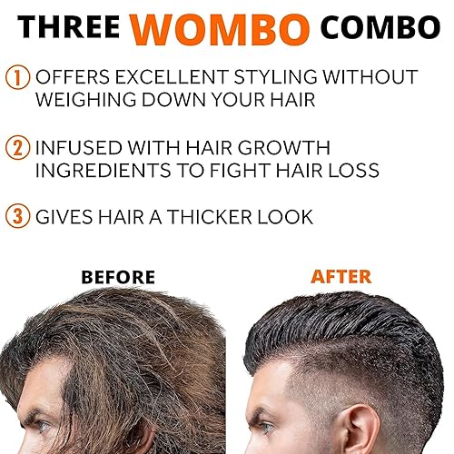 Miniatura 6 de Pomada espesante con beneficios para el crecimiento del cabello, fijación fuerte, a base de agua, acabado mate para el peinado de los hombres y la