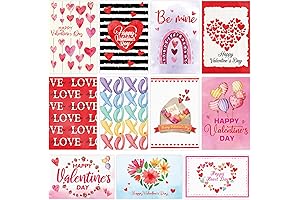ceiba tree 24 Pack Valentines Day Cards Heart Greeting Cards with Envelopes