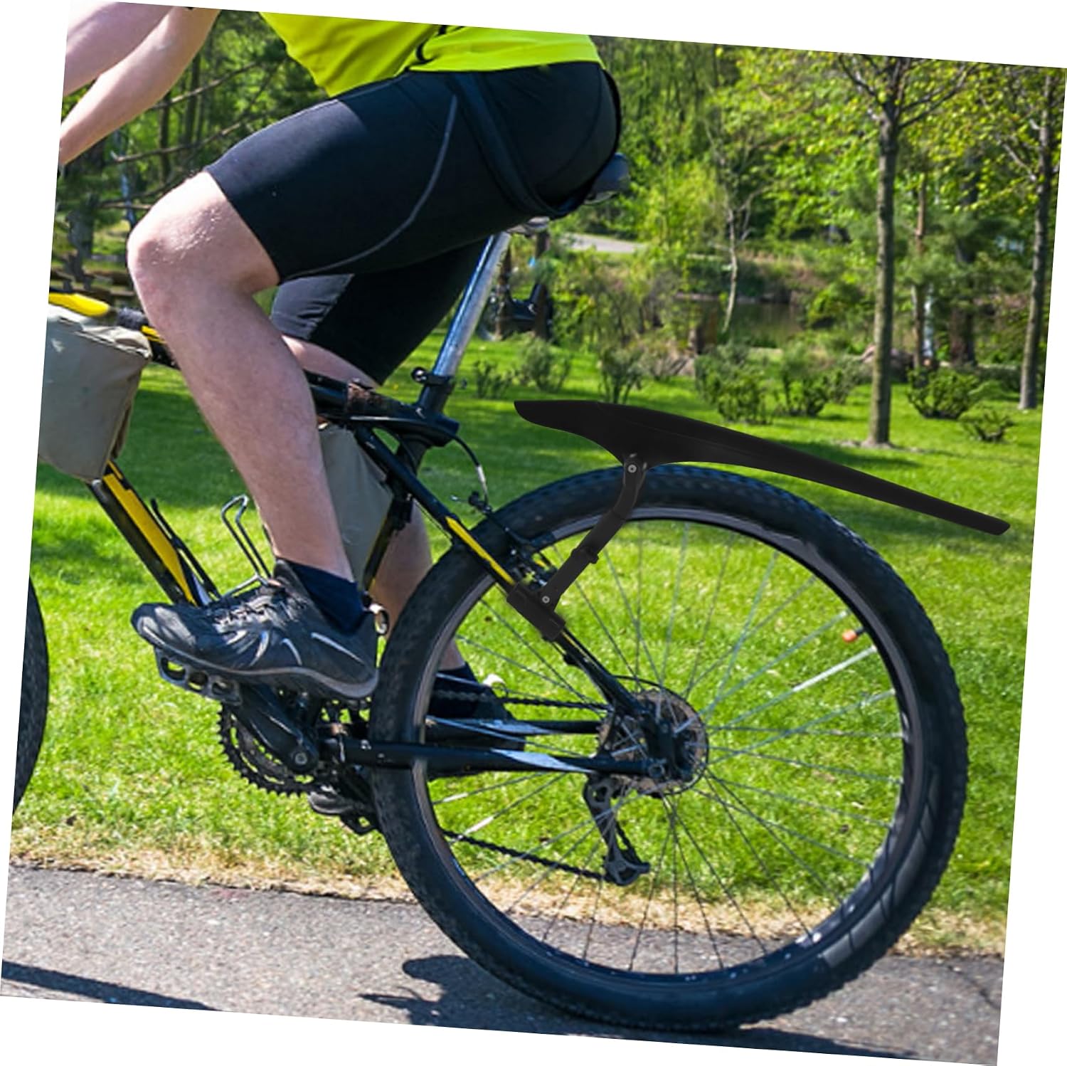 TOYANDONA Extended Bicycle Mudguard Dual Section Mud Guards for Mountain and Road Bikes Durable Protection for Cyclists Easy Installation and Versatile Fit