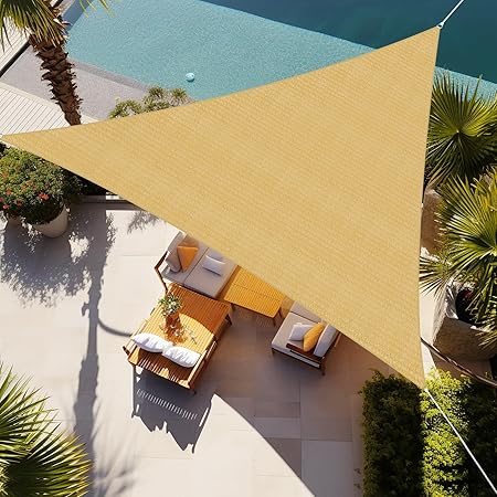 Shade&Beyond Triangle Sun Shade Sail 16x16x16'