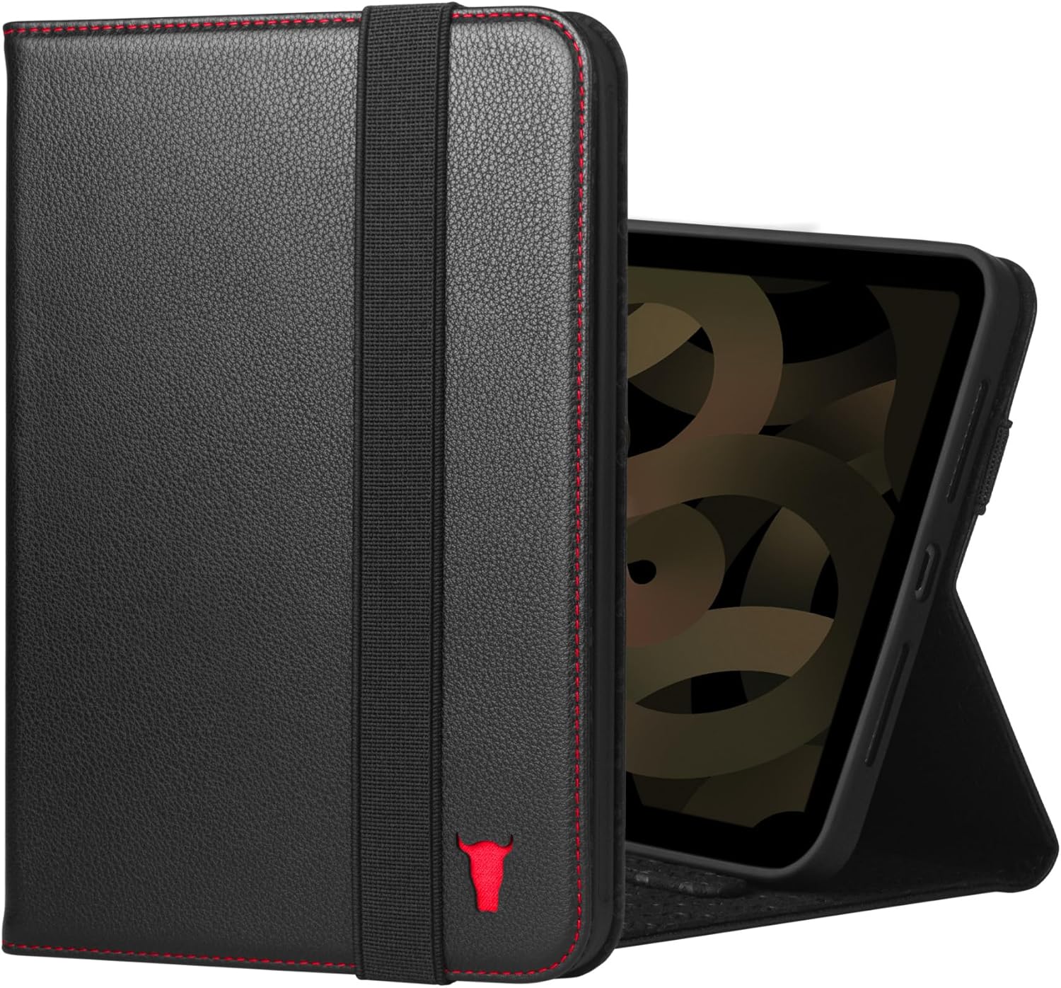 TORRO Case Compatible with iPad mini 7/6 – Genuine Leather iPad mini 7th / 6th Generation (2024/2021) Cover with Stand Function, Apple Pencil Connectivity and Wake Sleep Function (Dark Brown)