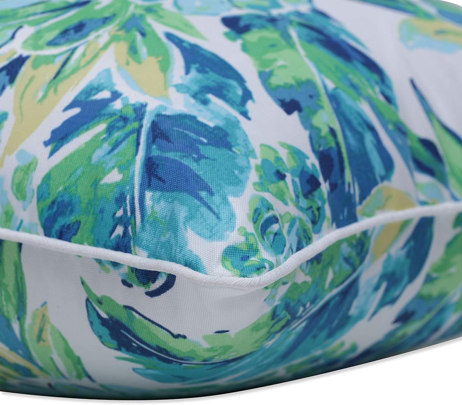 Pillow Perfect Outdoor | Indoor Vida Opal Floor Pillow, 25" x 25", Blue