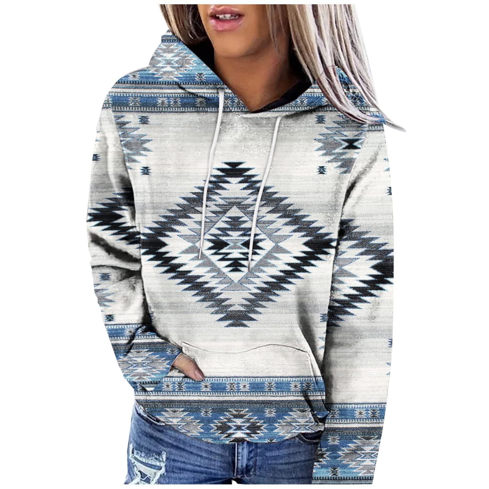 Native American Clothing For Women Vintage Aztec Western Hoodies