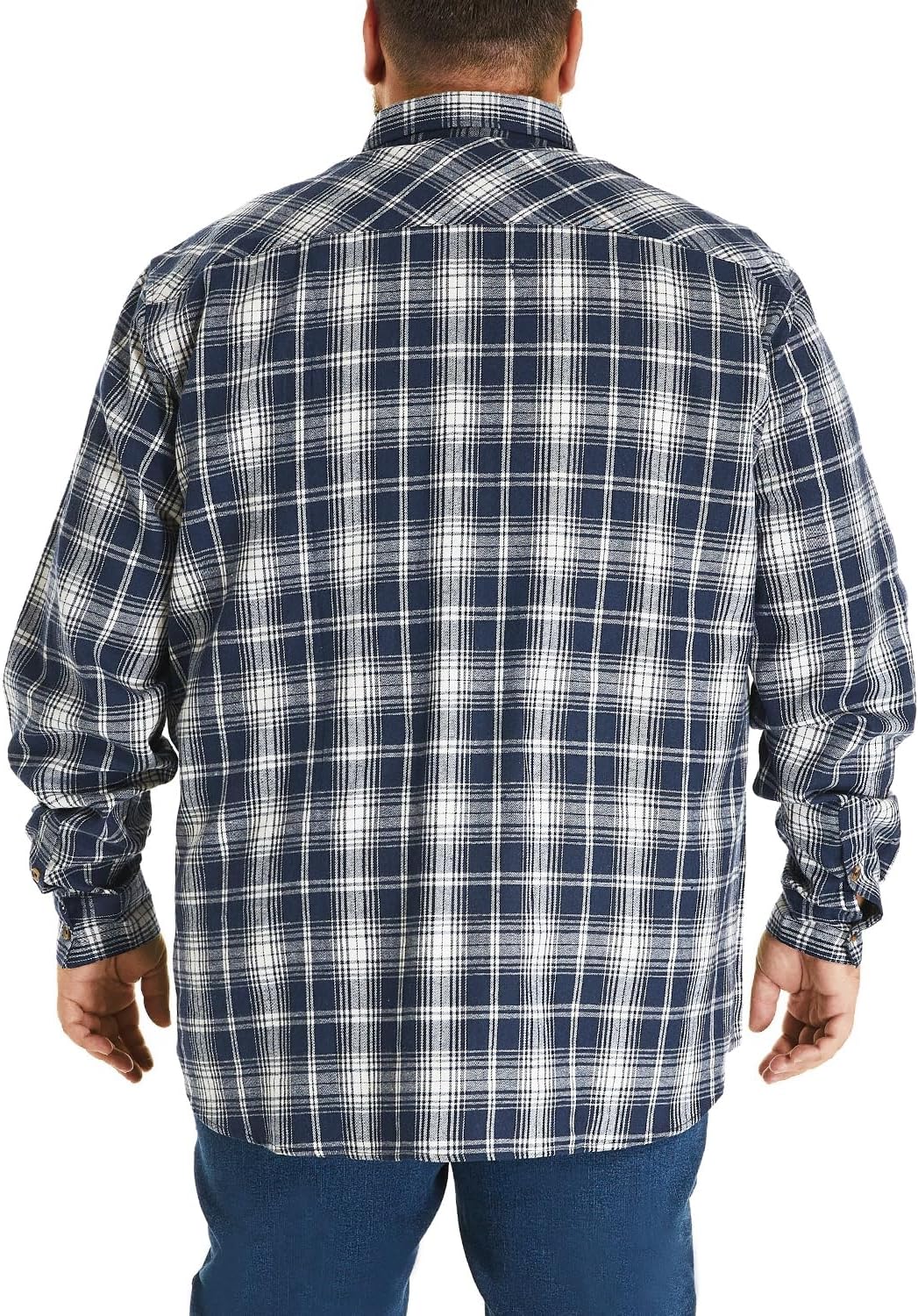 HOdo Big and Tall Mens Thin Flannel Shirt Lightweight Button Down Shirt 2XL to 6XL - Image 5