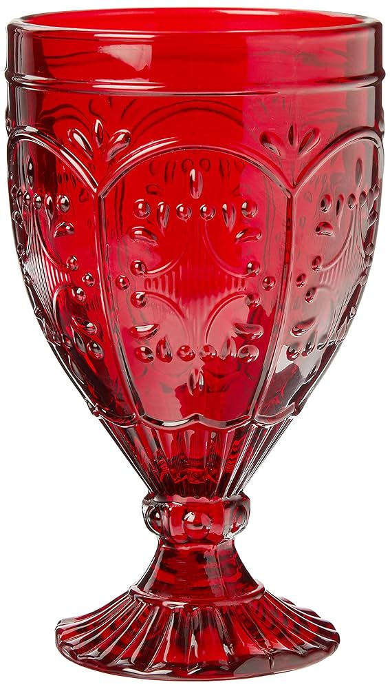 ミュージシャン TSB Goblet Glass Amazon.com | Fitz and Floyd Trestle Glassware Ornate Goblets
