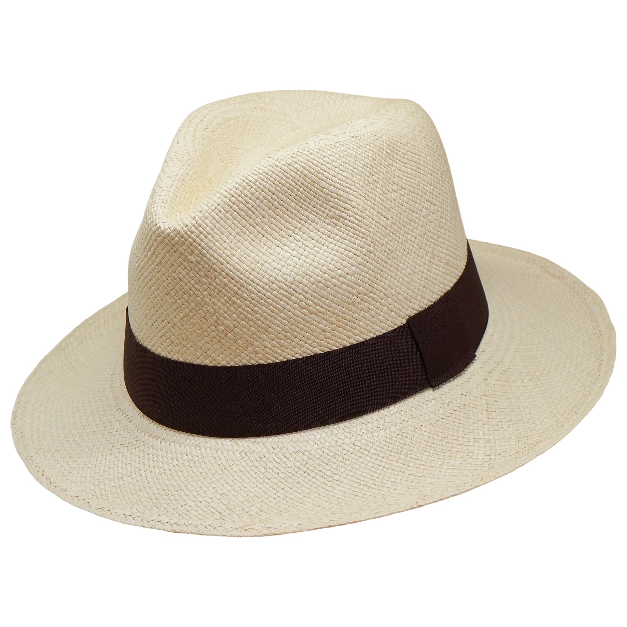 Tumia - Cappello Panama Tradizionale Pieghevole - Fatto a Mano in Ecuador - Arrotolabile
