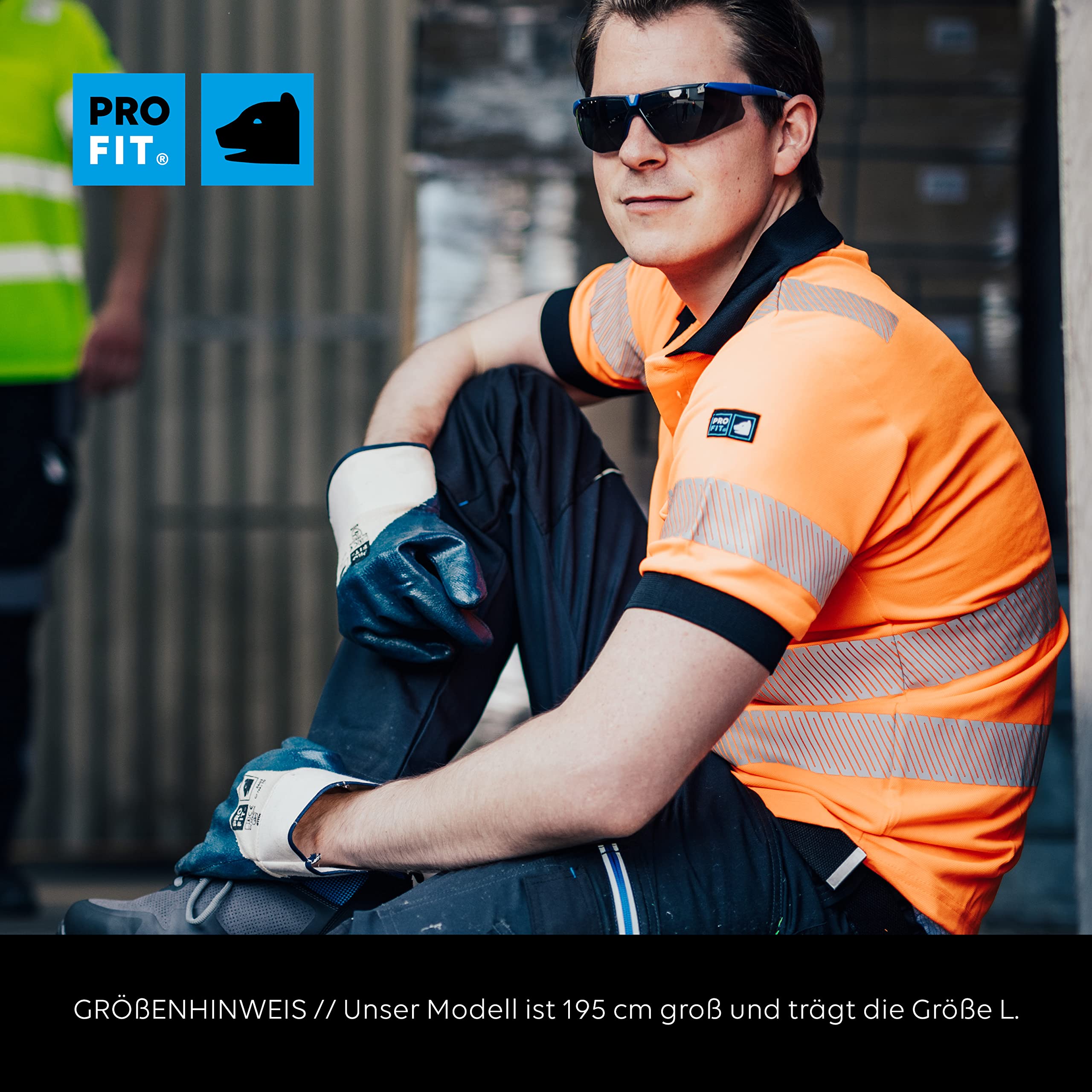 PRO FIT Warnschutz Poloshirt - EN ISO 20471 - UV-Schutz 40+ - Atmungsaktiv - Nachhaltiger Lyocellmix - Allergikerfreundlich