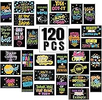 Vista 10 de Outus 120 tarjetas con citas motivacionales de motivación, agradecimiento, gratitud, motivación comercial, 30 estilos, 3.5 x 2 pulgadas