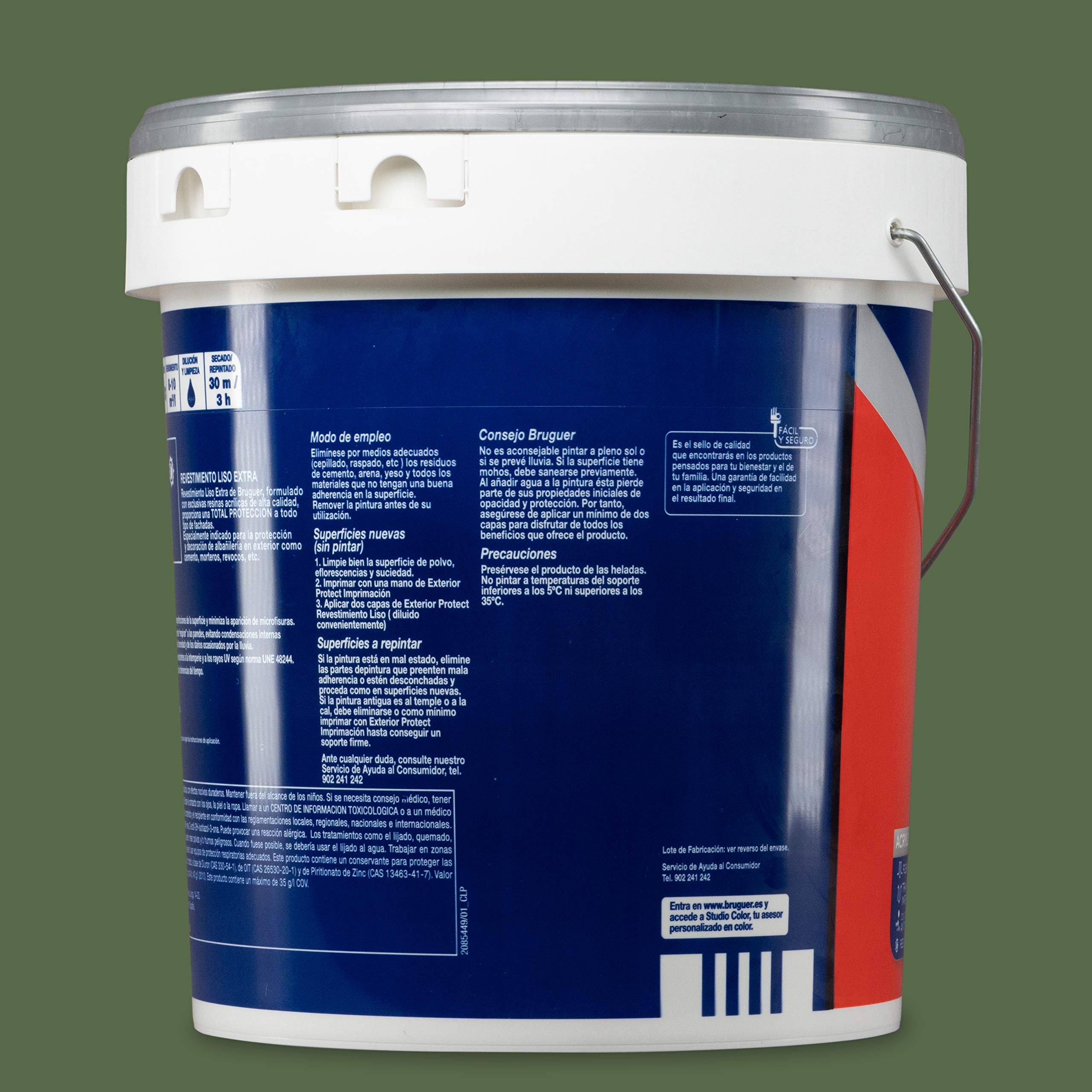 Bruguer Exterior Protect Revesimiento exterior Liso Extra Verde 15 L