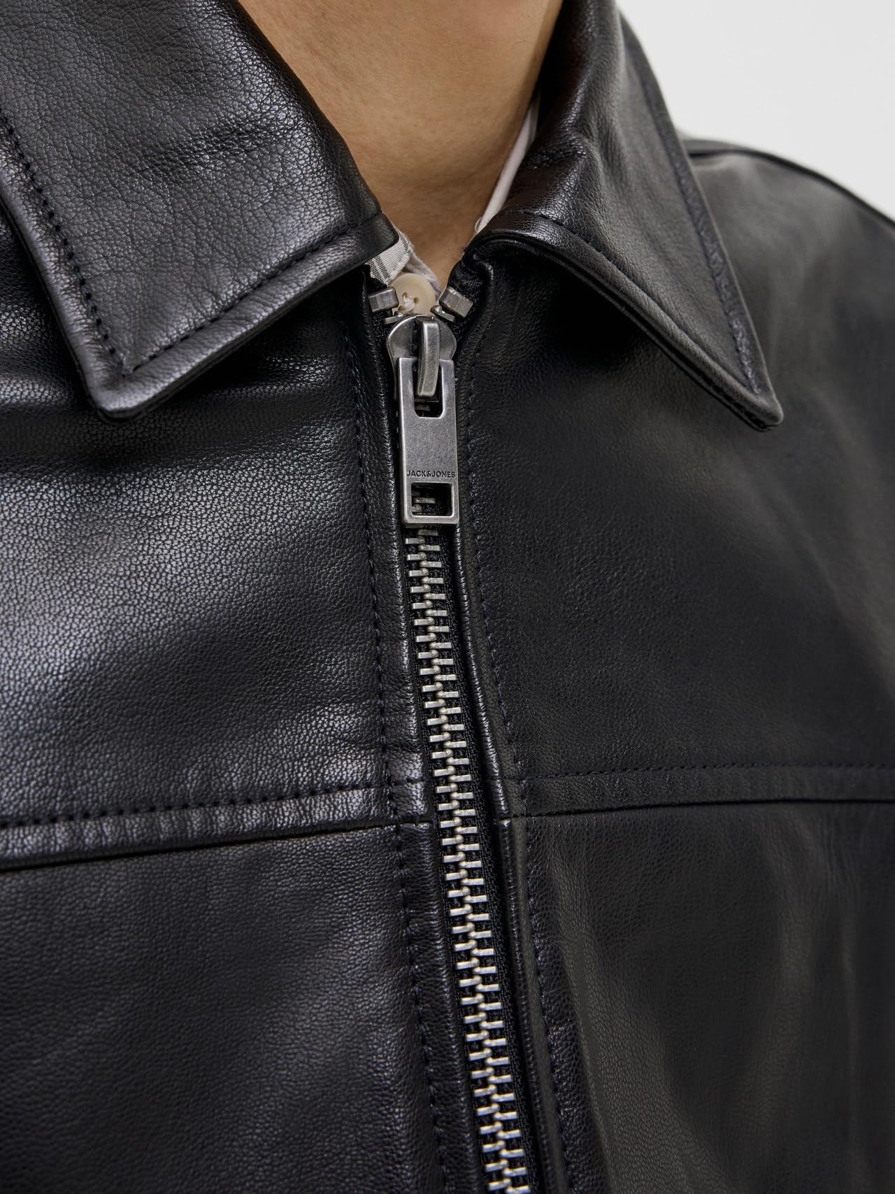 JACK & JONES Skórzana kurtka Mężczyźni Jprccwallace Leather Jkt