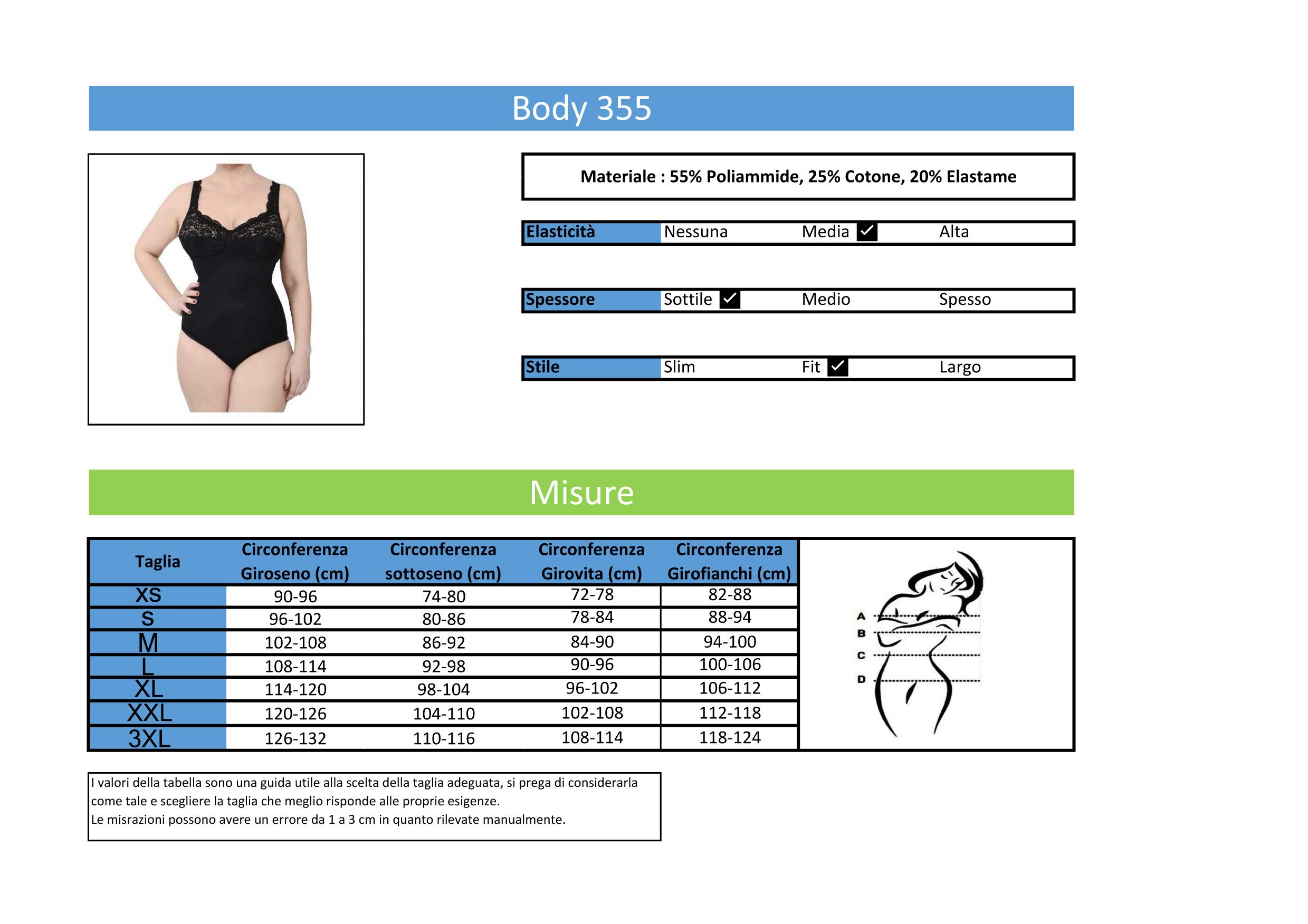 BODYPERFECT Body reductor mujer adelgazante Copa D Body mujer sexy Body reductor mujer Made in Italy