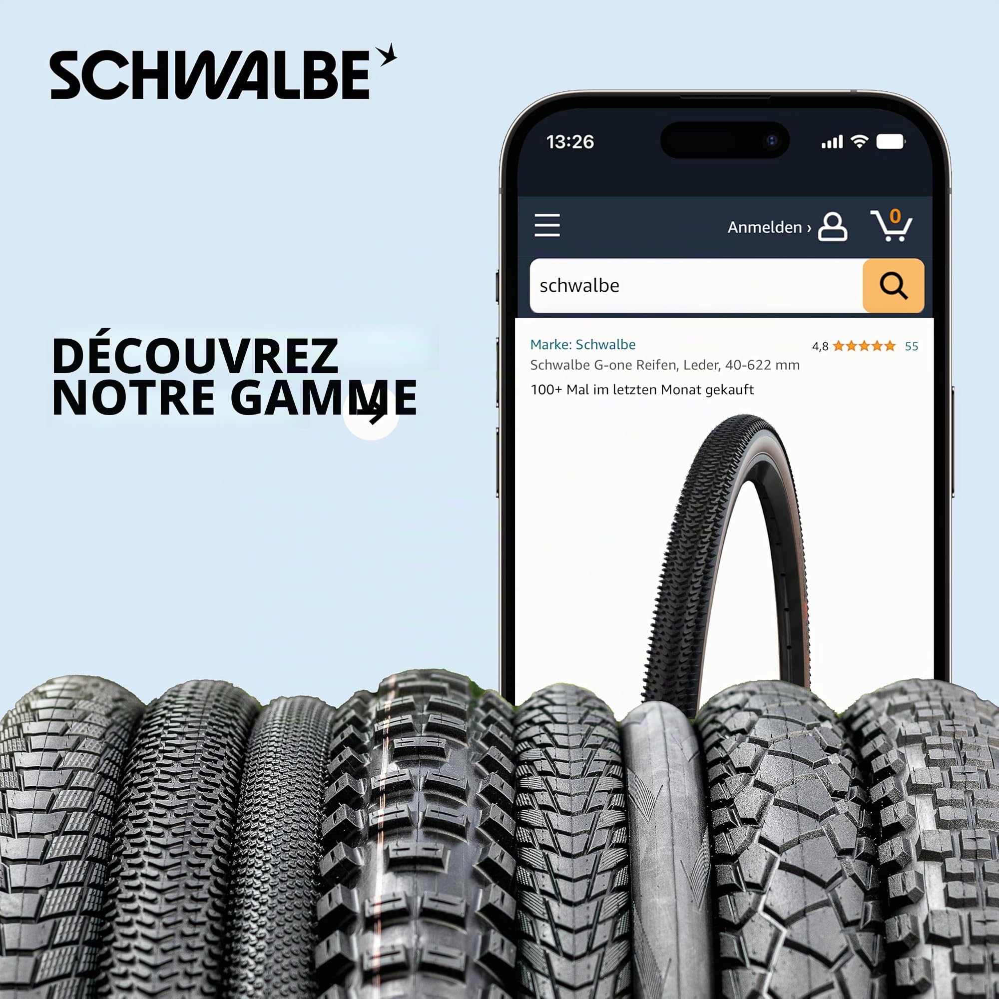 Schwalbe Chambre à air Aerothan - pour vélos urbains, VTT, Course et Tourisme - Chambre à air en TPU - Fabriqué en Allemagne