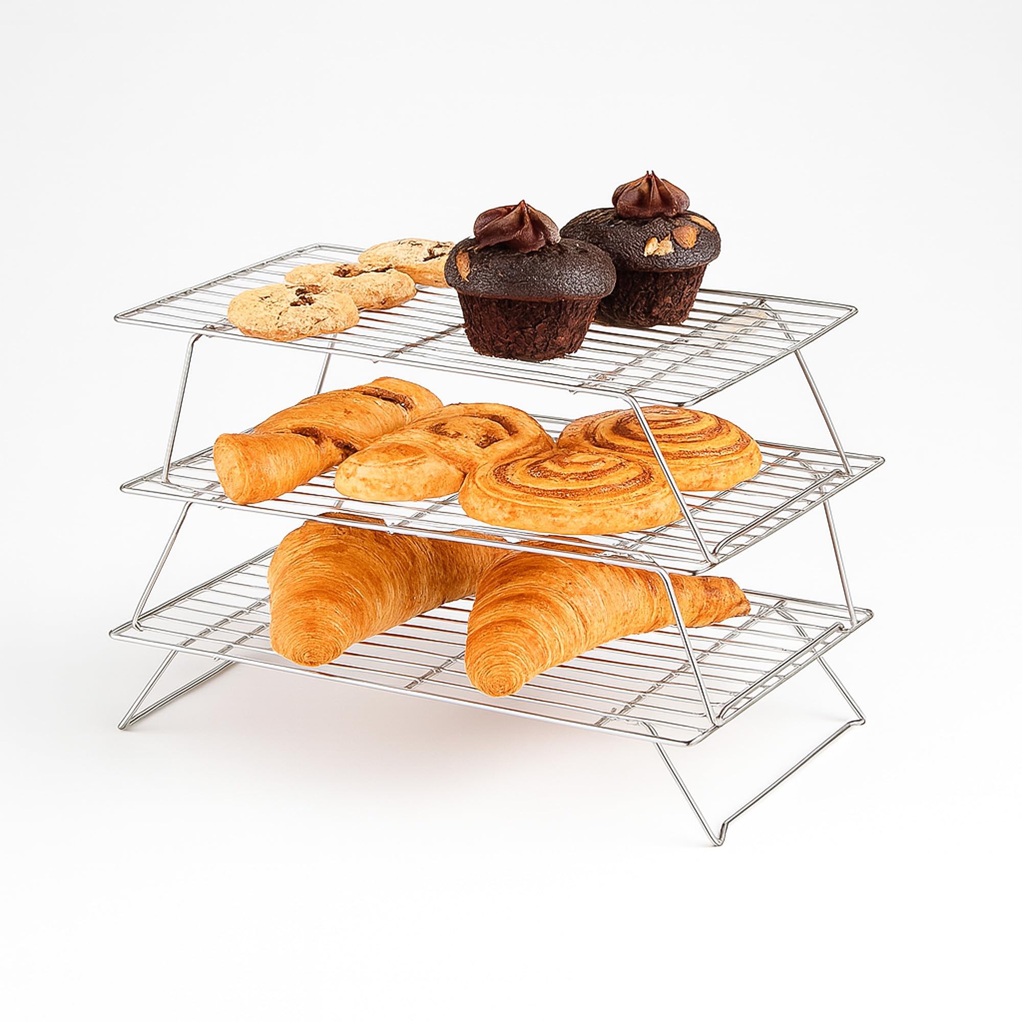 Innoteck 3 Tier Stackable Foldable Cake Cooling Rack