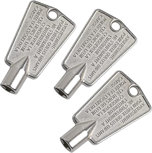 Paquete de 3 llaves de puerta de congelador 216702900 para Frigidaire Kenmore AP4071414 PS2061565 AP2113733 AP4301346 PS1991481 06599905 08037402