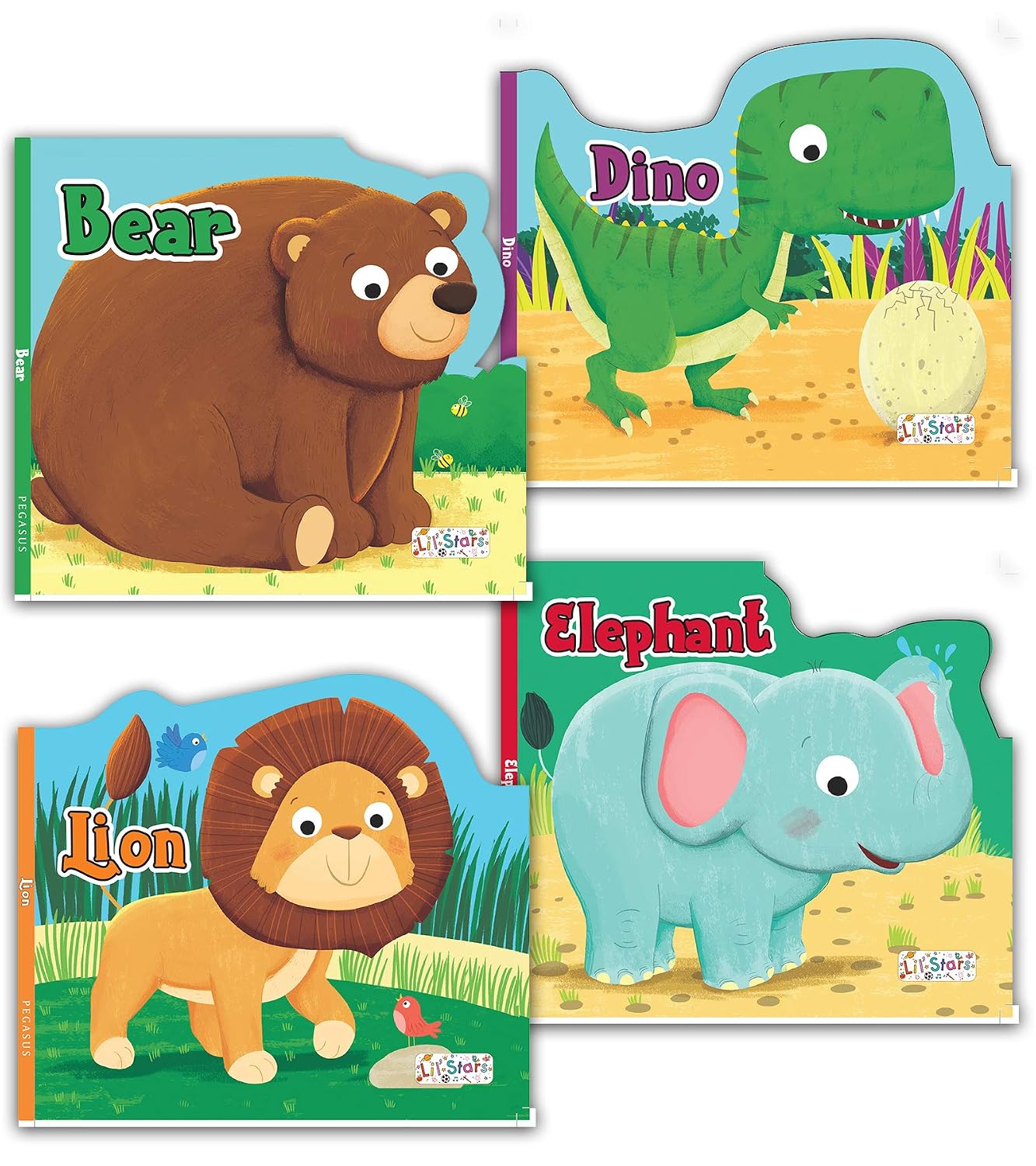Om Books International Lion ( Animals and Birds )- Cutout Board Books main image 1