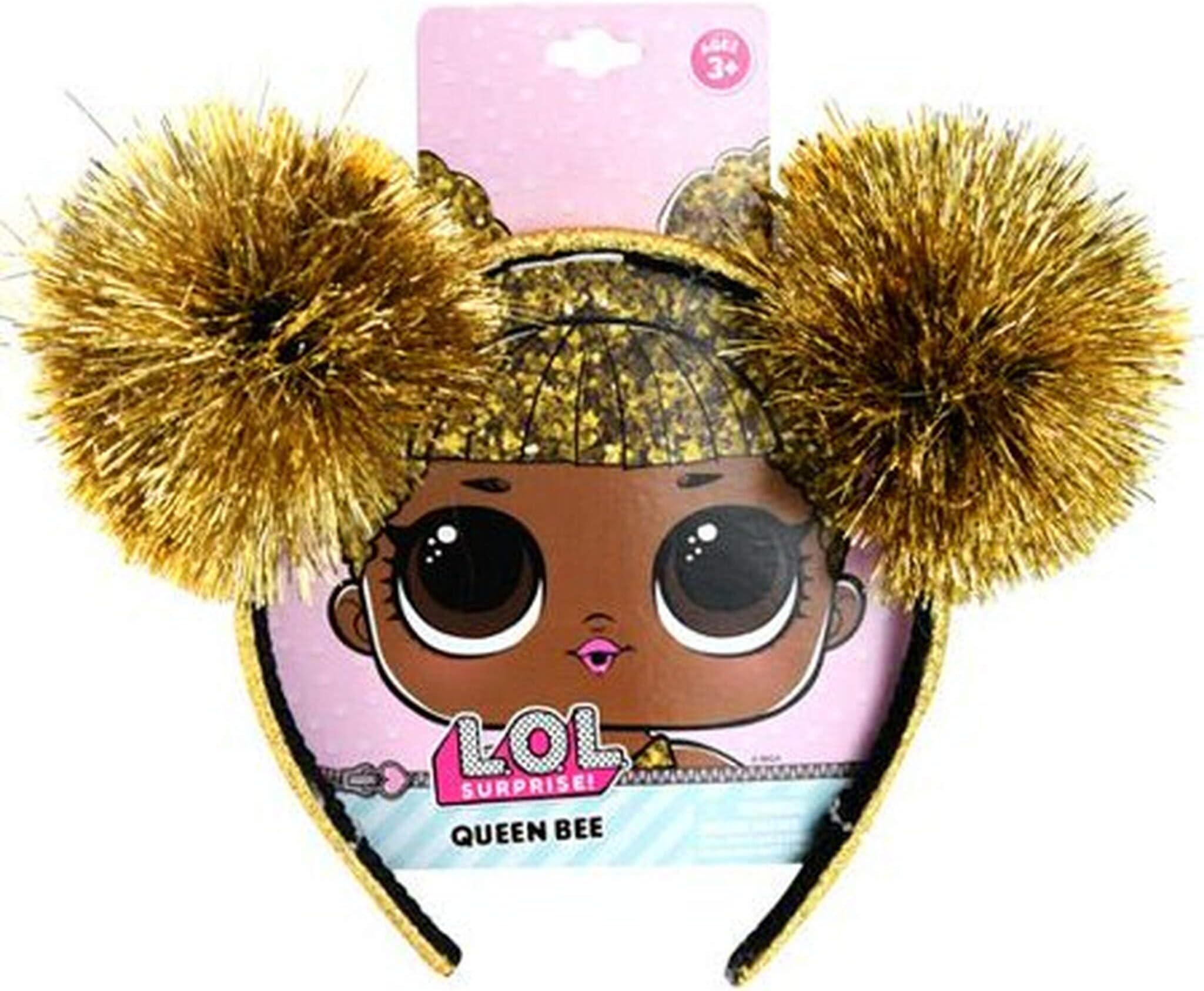 H.E.R Accessories LOL Queen Bee Headband, Gold, Small