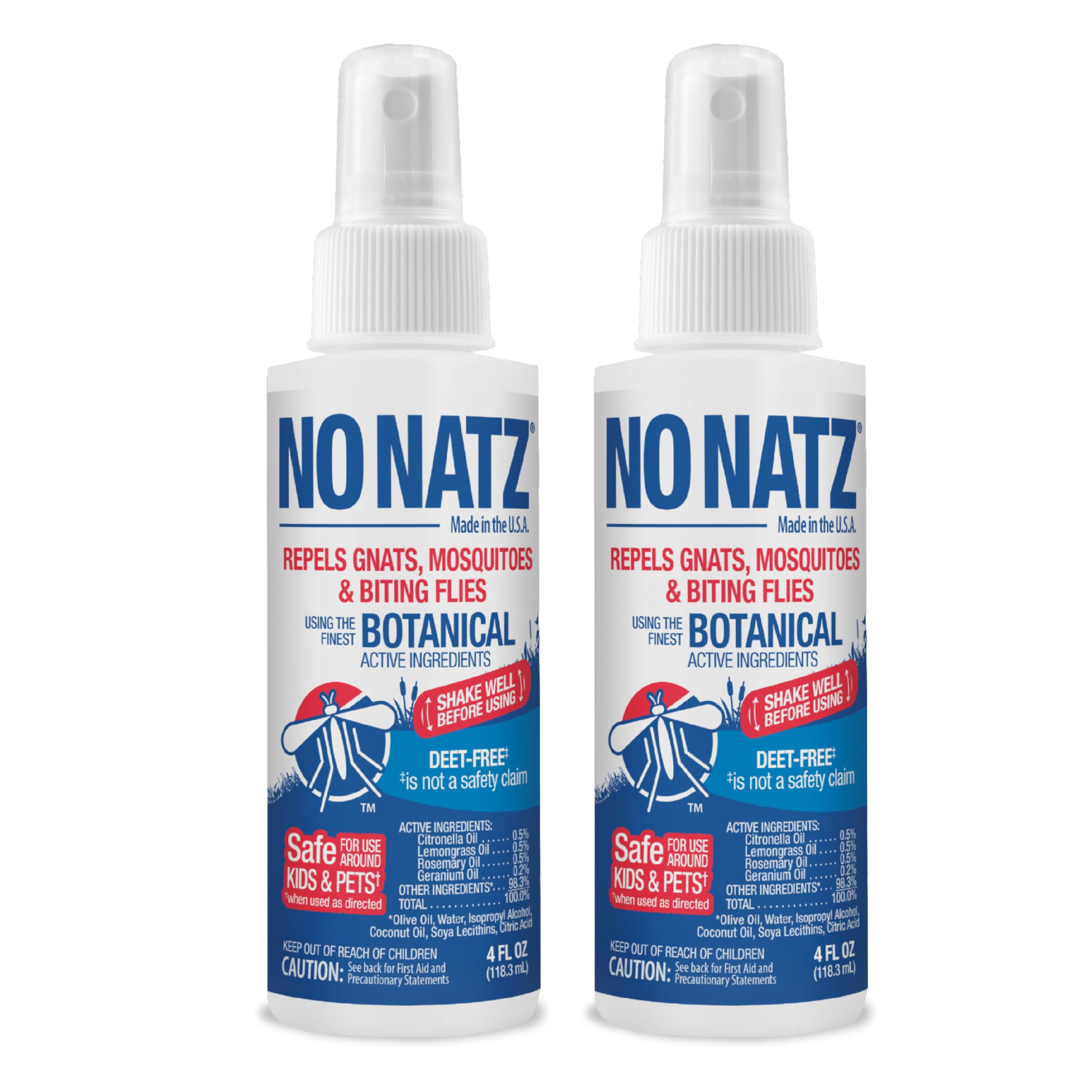 Amazon.com: No Natz Botanical Insect Repellent, DEET-Free, Made