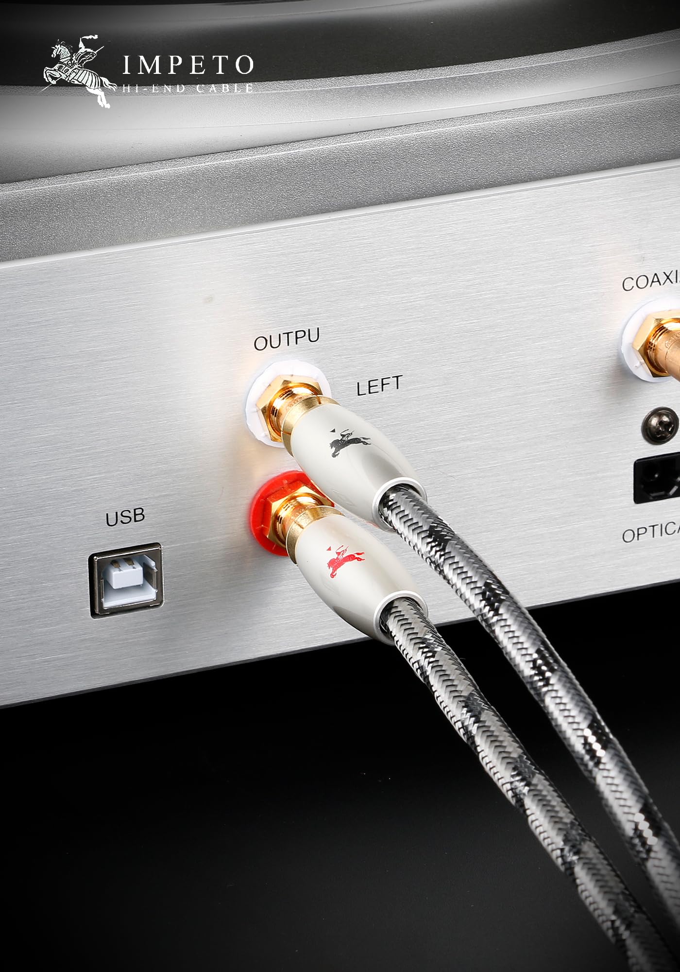 Impeto Audiophile kabel audio jack na cinch, 3,5 mm, jack cinch, stereo kabel audio do telewizora, komputera, telefonu komórkowego, odtwarzacza MP3, głośnika, kina domowego, radia samochodowego