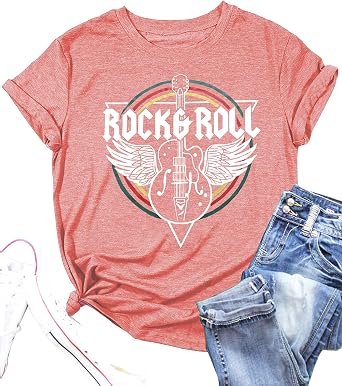 amazon rock and roll t shirts