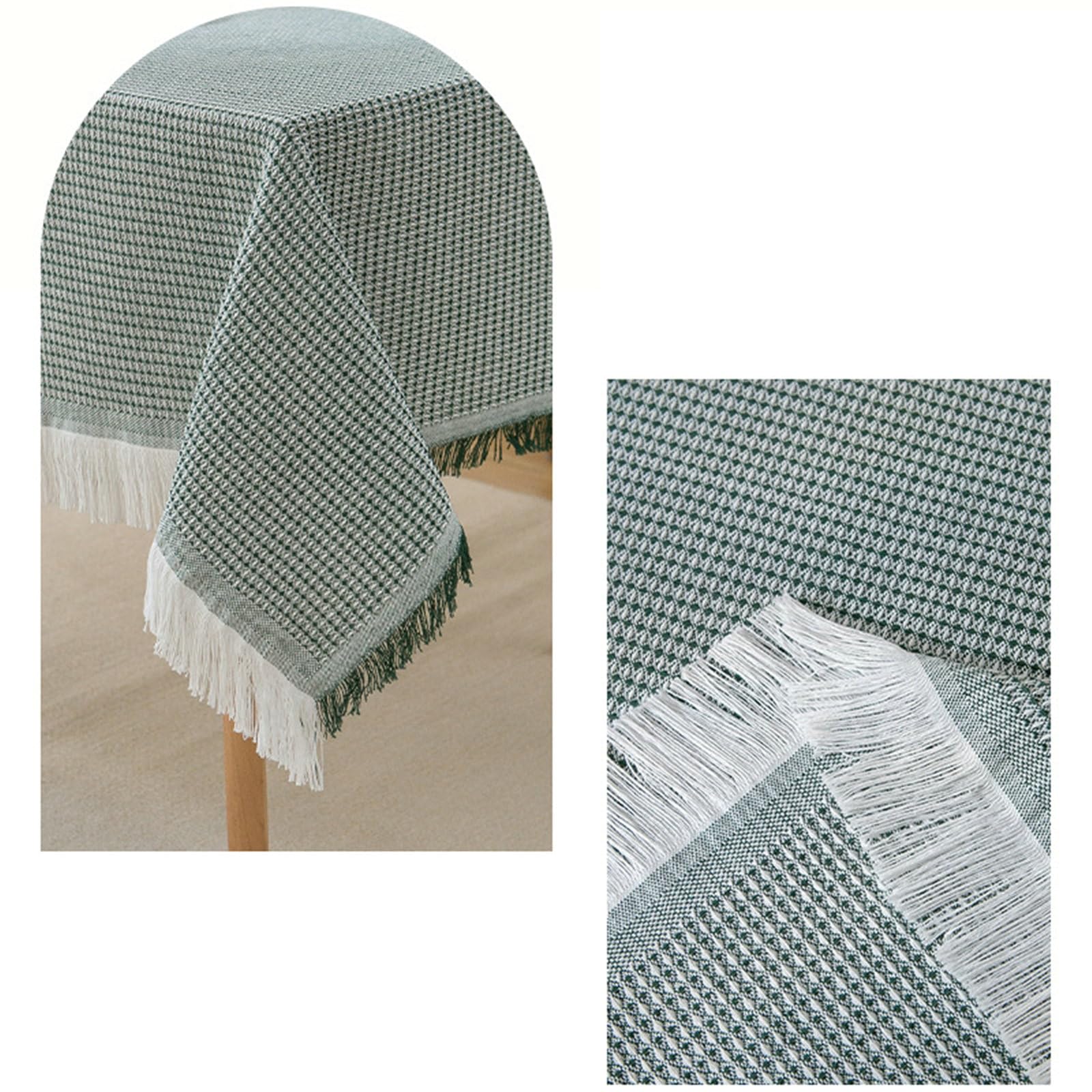 Tovaglia Lavabile, Tovaglia Rettangolare 180x380cm Waffle con Nappa