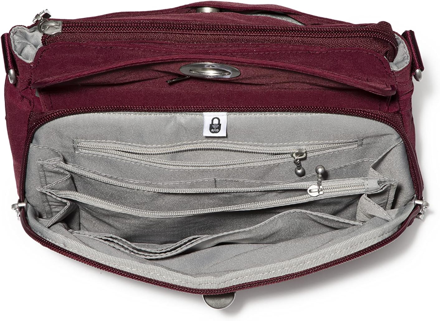 Baggallini Calais Crossbody Bags for Women 10x7 Lightweight Water-Resistant Travel Purse, RFID & Interior Organization - Image 9