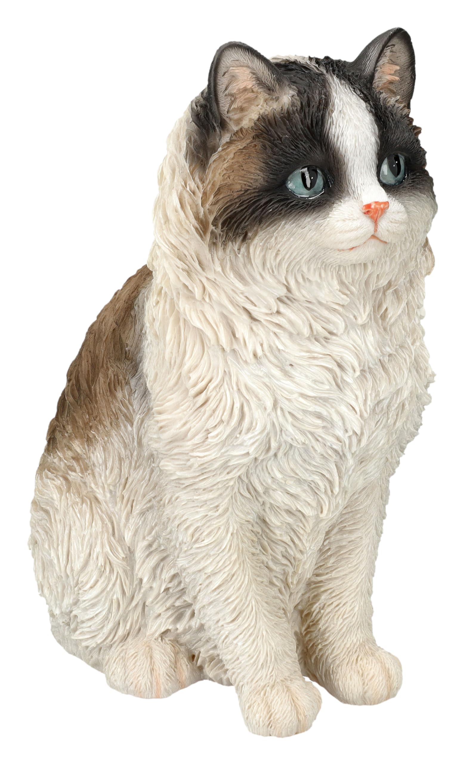 Figuren Shop GmbH Gartenfigur Perserkatze – Realistische HotAnt Katzenfigur, 23,5 cm Höhe, wetterfest & handbemalt