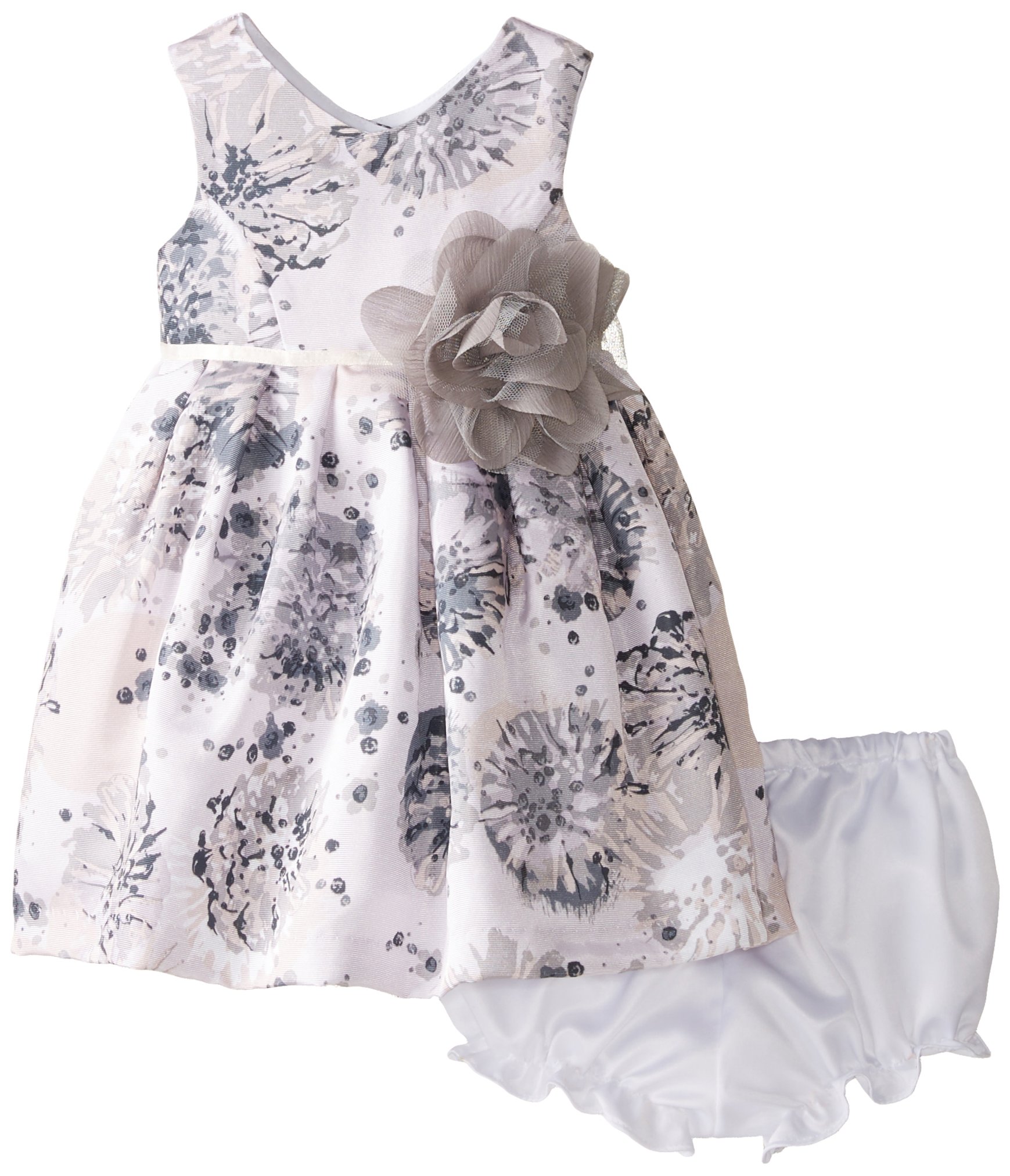 Pippa & Julie Baby Girls' Floral Shantung Dress