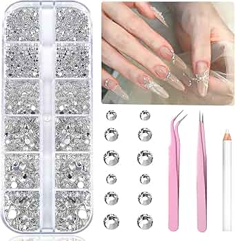 Amazon.co.jp: ラインストーン ストーン デコ ネイルストーン 約1440個