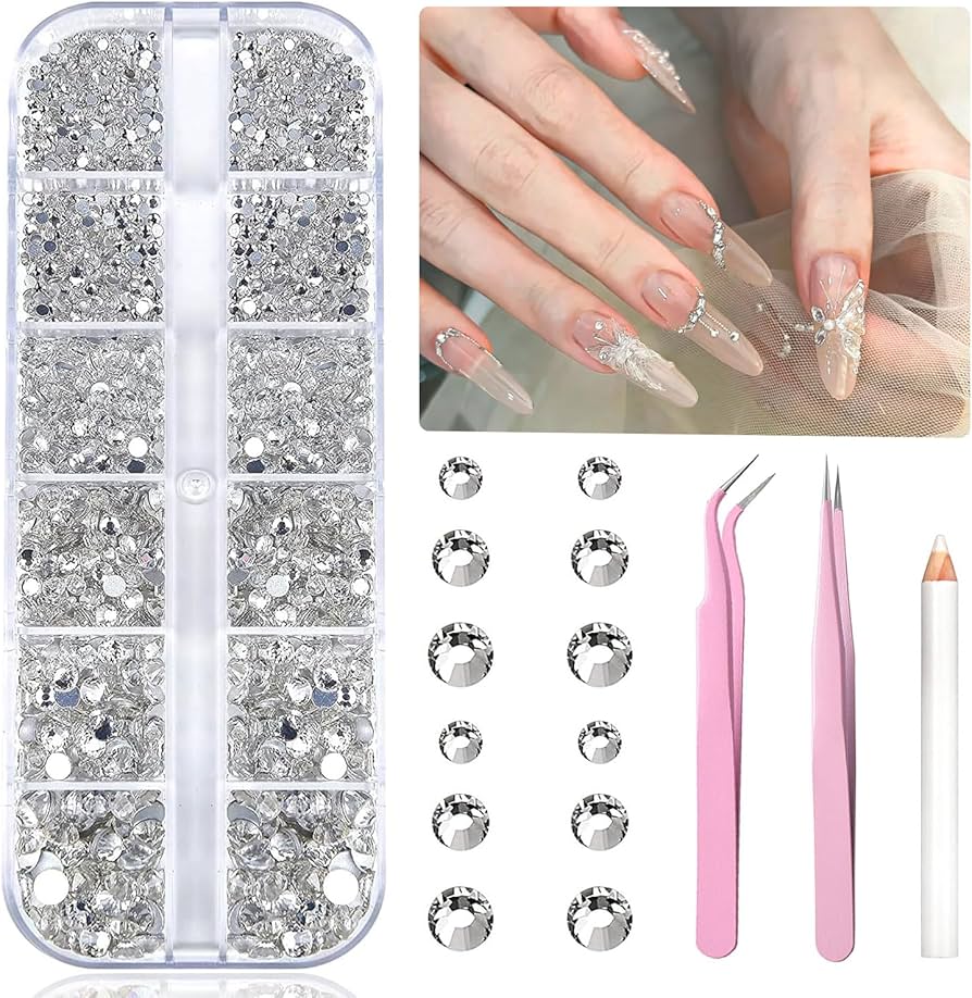 Amazon.co.jp: ラインストーン ストーン デコ ネイルストーン 約1440個