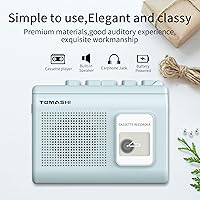 Vista 6 de Portable Cassette Player Tape Recorder with Built-in Speaker,Microphone,Headphone Jack-, 4.57 x 3.54 x 1.38inch (Blue)