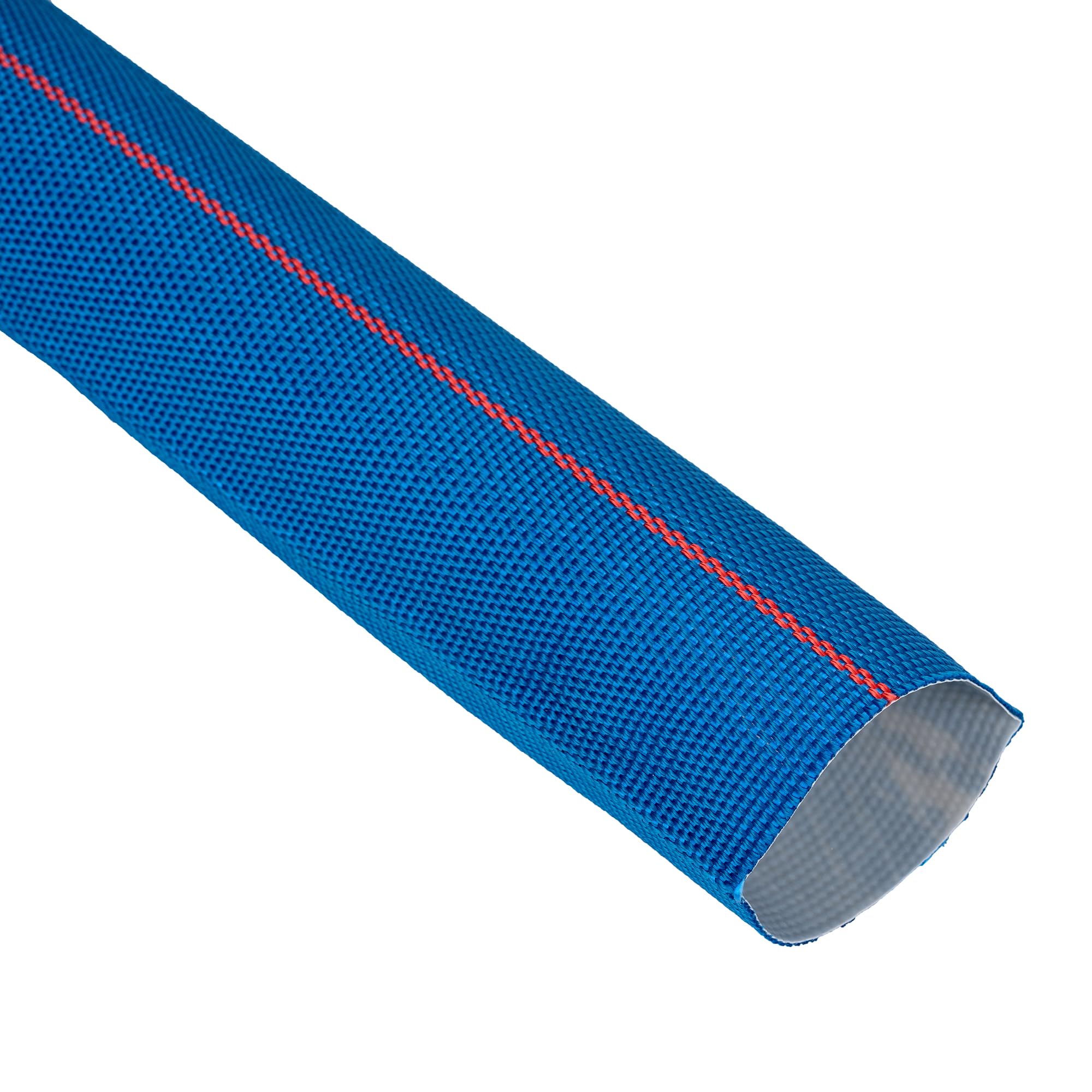 Wąż do płukania wstecznego basenu 10 cm × 19,8 m, wytrzymała rura odprowadzająca wodę z PCW, elastyczny wzmocniony wąż spustowy pompy, średnica 10 cm i szerokość 16 cm, leżący płasko, z 2 zaciskami