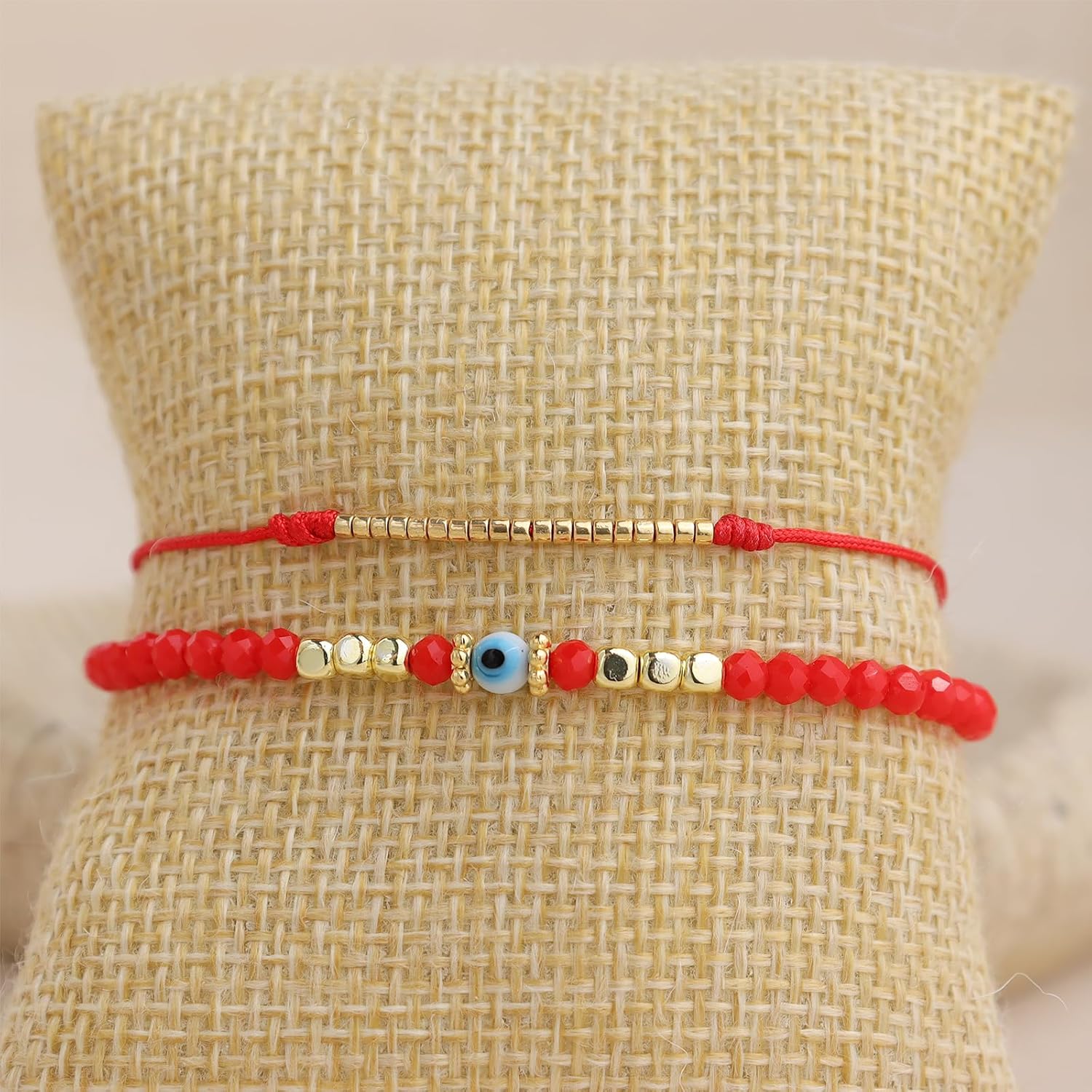 Evil Eye Protection Bead Bracelets for Women Girls, Handmade String Beaded Bracelet Adjustable Jewelry Gifts… - Image 6