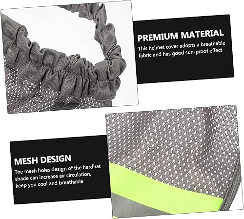 Vista 8 de Healifty 3 piezas de sombrero de trabajador para hombre, visera de sol, visera para hombre, visera de casco duro, visera de cuello duro para cascos