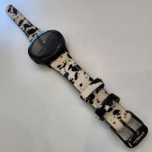 Miniatura 4 de DSAAplus Correa de cuero de vaca peluda para Samsung Galaxy Watch 6 5 1.575 in 1.732 inGalaxy Watch 5 Pro 1.772 in Band Galaxy Watch 4 1.575 in