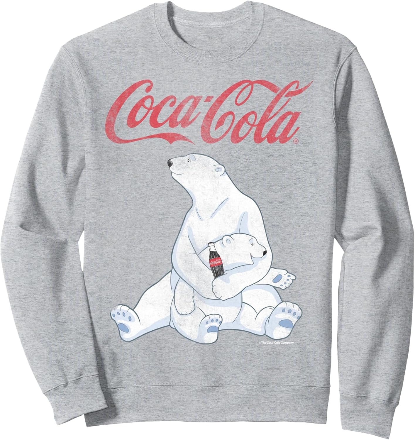 Coca-Cola Vintage Faded Pair Of Polar Bears Sweatshirt Sweatshirt