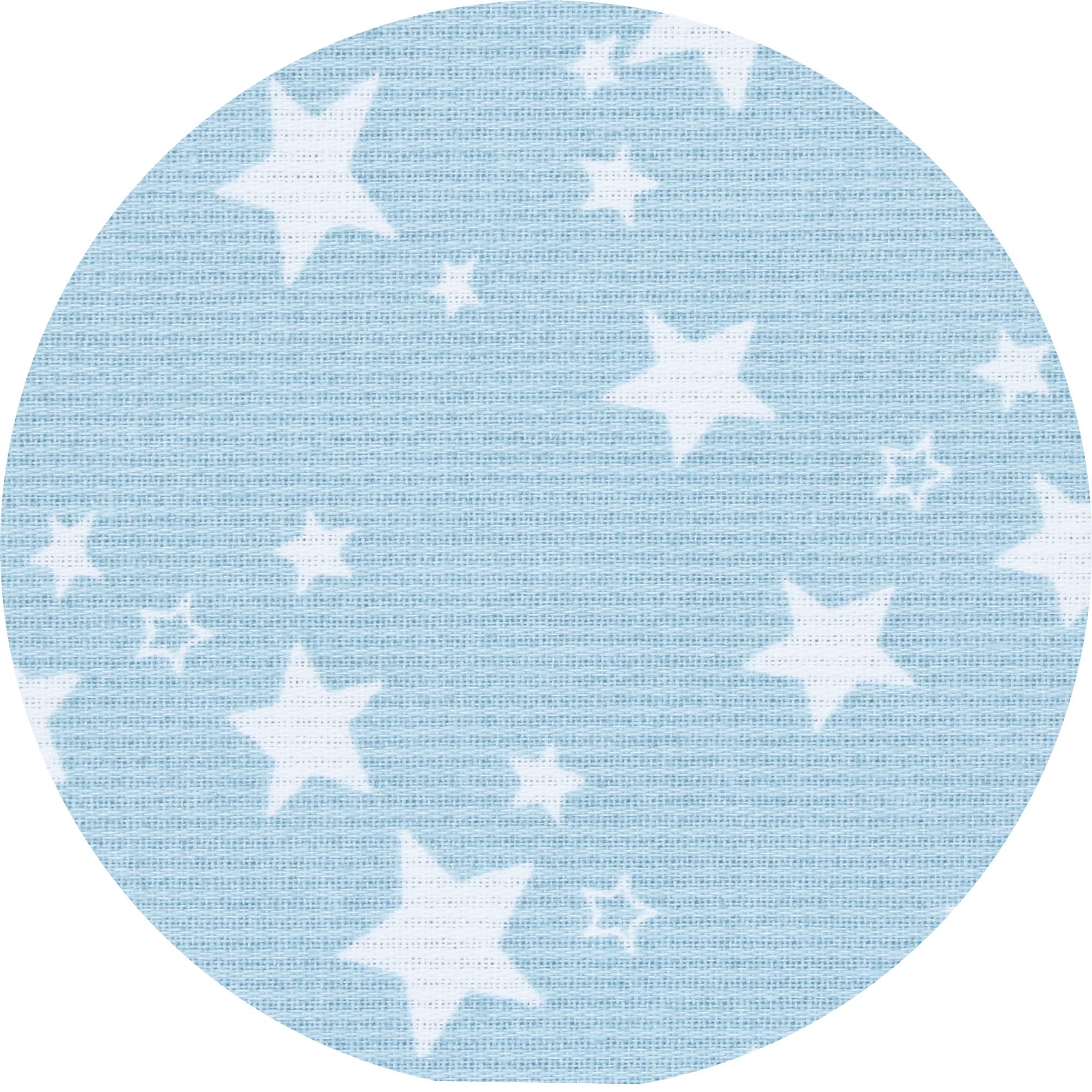babybay Tour de Lit Ultrafresh en Piqué Convient pour Modèle Maxi Boxspring Comfort Midi/Comfort Plus Bleu Ciel avec Étoiles Blanc 1 Unité