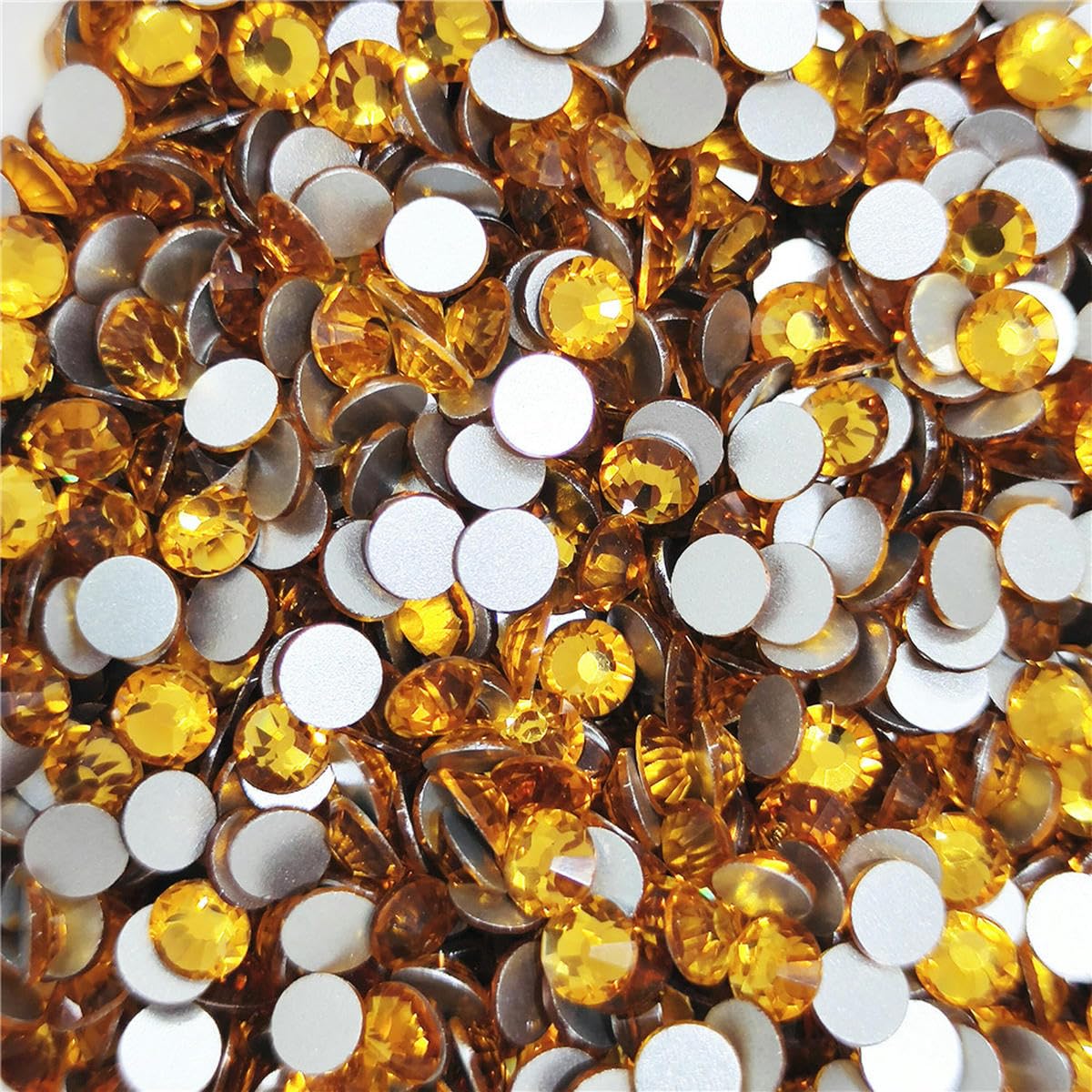 Strass En Cristal Non Correcteurs à Dos Plat SS6 à SS20 - Topaze Fumée SS20 1440 Pièces Pour Ongles, Vêtements Et Décorations