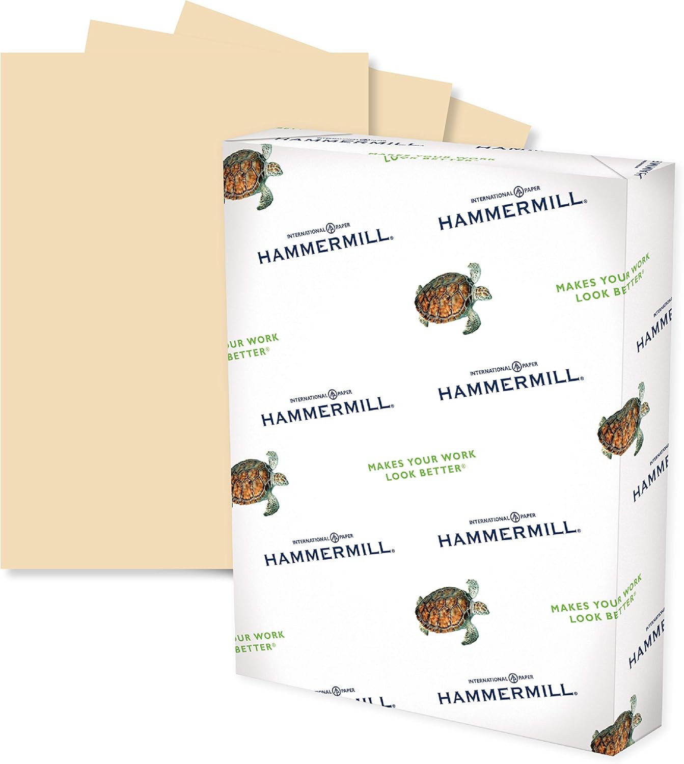 Hammermill Colored Paper, 20 lb Tan Printer Paper, 8.5 x
