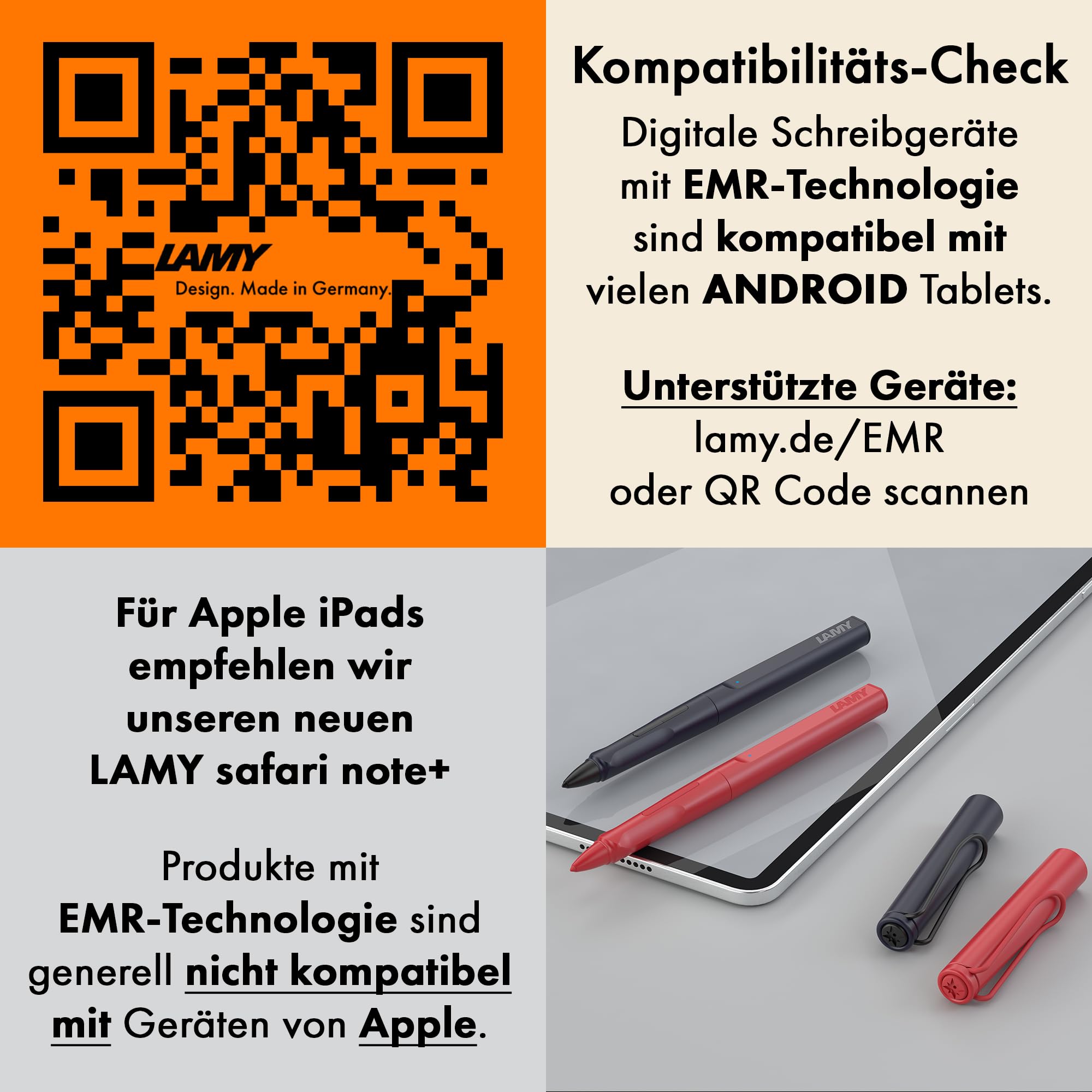 LAMY AL-Star EMR Denim (PC/EL Spitze) – Stylus Pen Touchscreen-Stift für viele Android-Geräte – mit ergonomischem Griff – präzises Schreiben & Zeichnen auf digitalen Medien – mit Funktionstaste