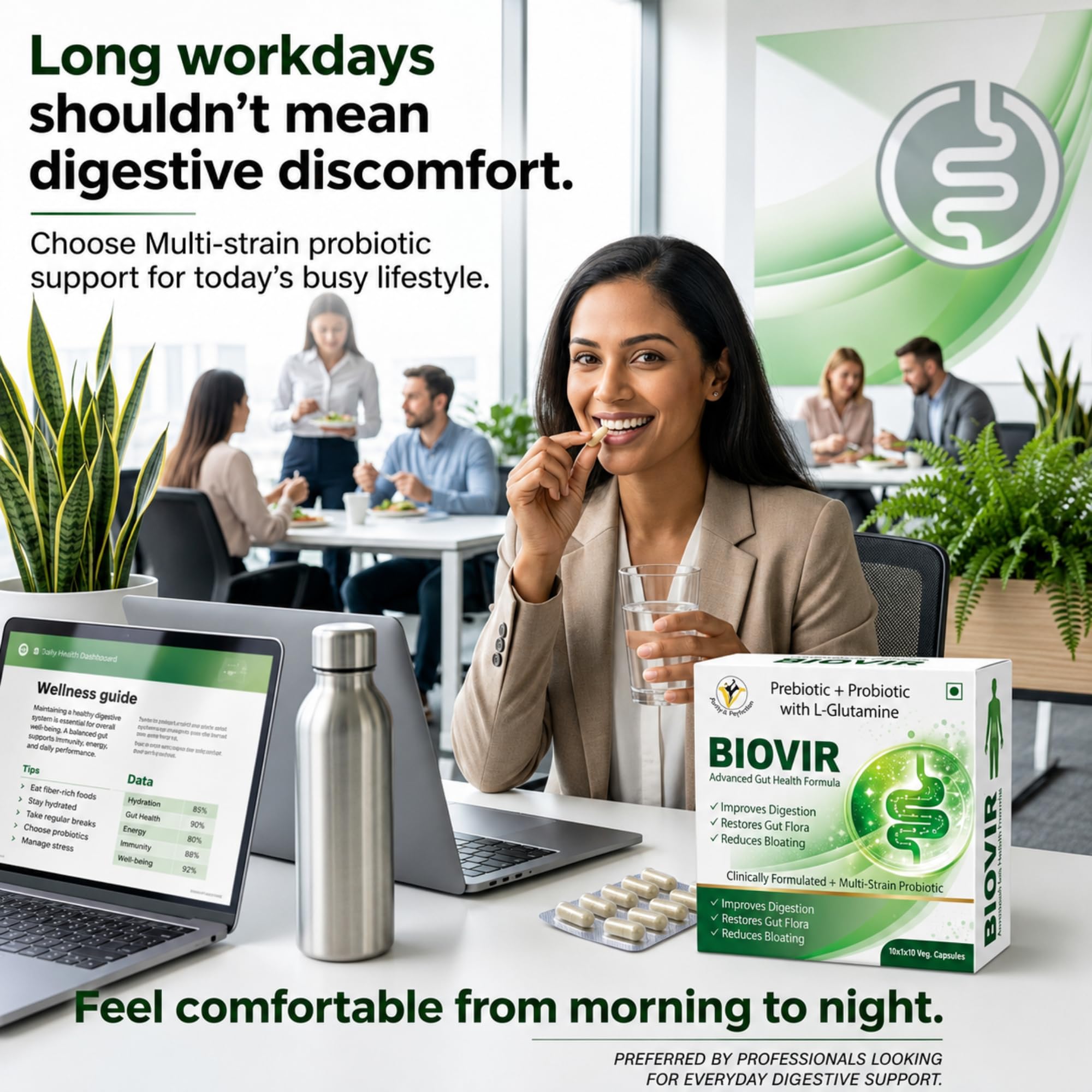 Virgo Healthcare's Biovir | Saccharomyces Boulardii Prebiotic and Probiotic | IBS | Diarrhea | Lactose Intolerance | 30 Capsules — Amazon image 4