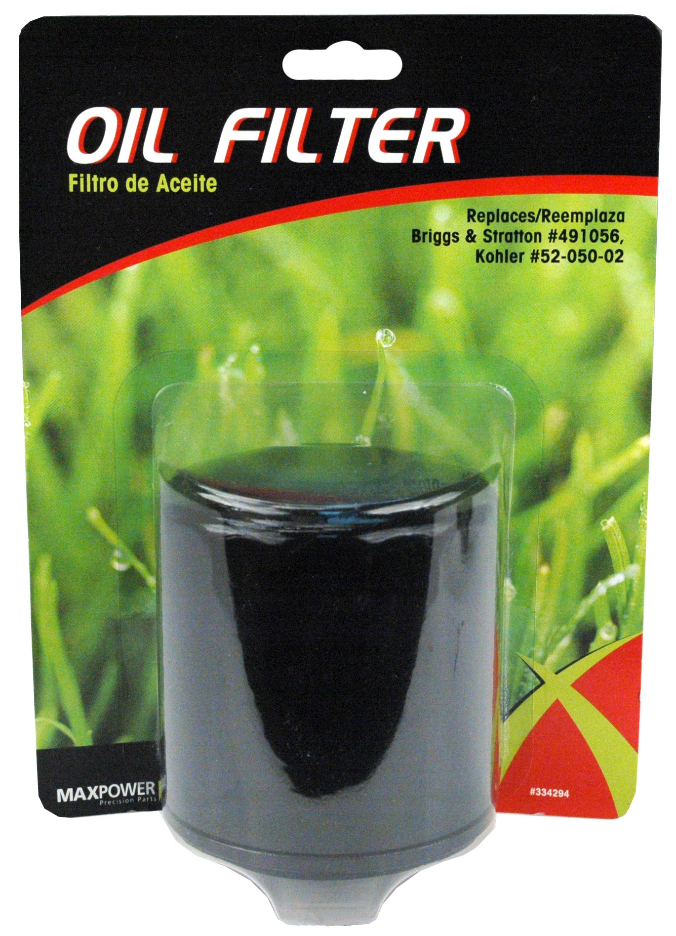 MaxPower 334294 Oil Filter Replacement for Bad Boy, MTD, Cub Cadet, Troy-Bilt Replaces OEM #'s 491056, 52-05025, AM-101207 and 52-050-02