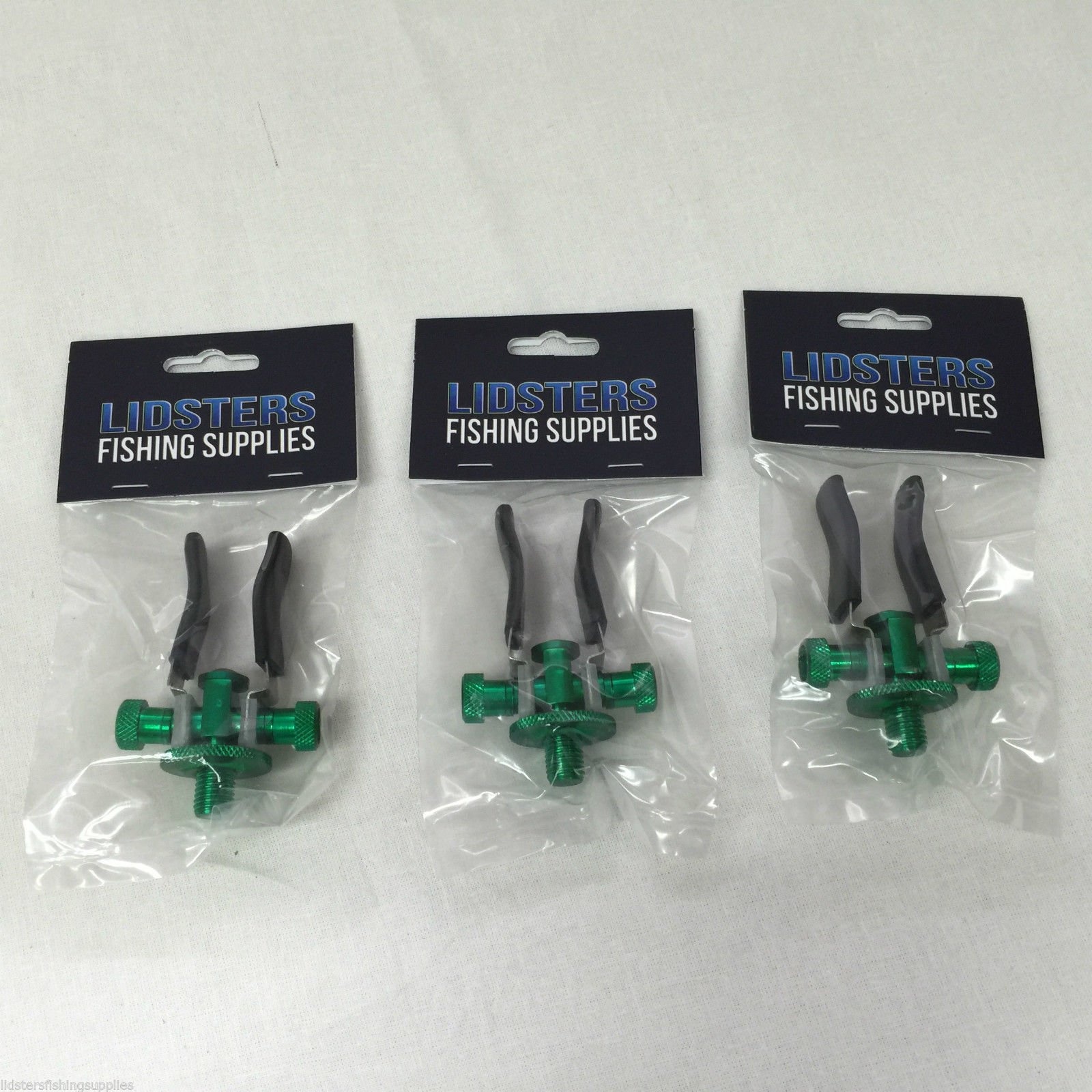 3 X CARP FISHING GREEN ALUMINIUM SPECIALIST ADJUSTABLE SUPER LITE BUTT ROD RESTS