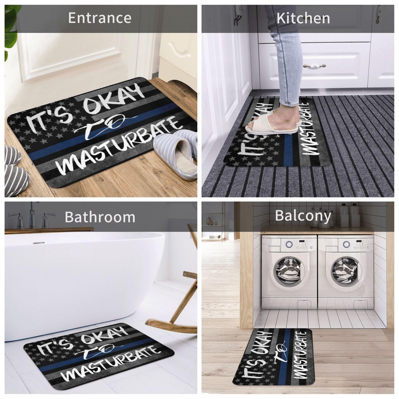 Amazon.com: It's Okay to Masturbate Doormat Welcome Mats 16x24