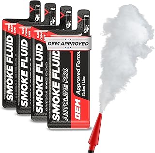 Automotive Smoke Machine 4.4oz Fluid Solution - Starter Size | Thick Smoke | Clean Output | OEM Approved for EVAP Leak, Vacuum, Exhaust, Turbo, Super Chargers, Fuel & Intake and More