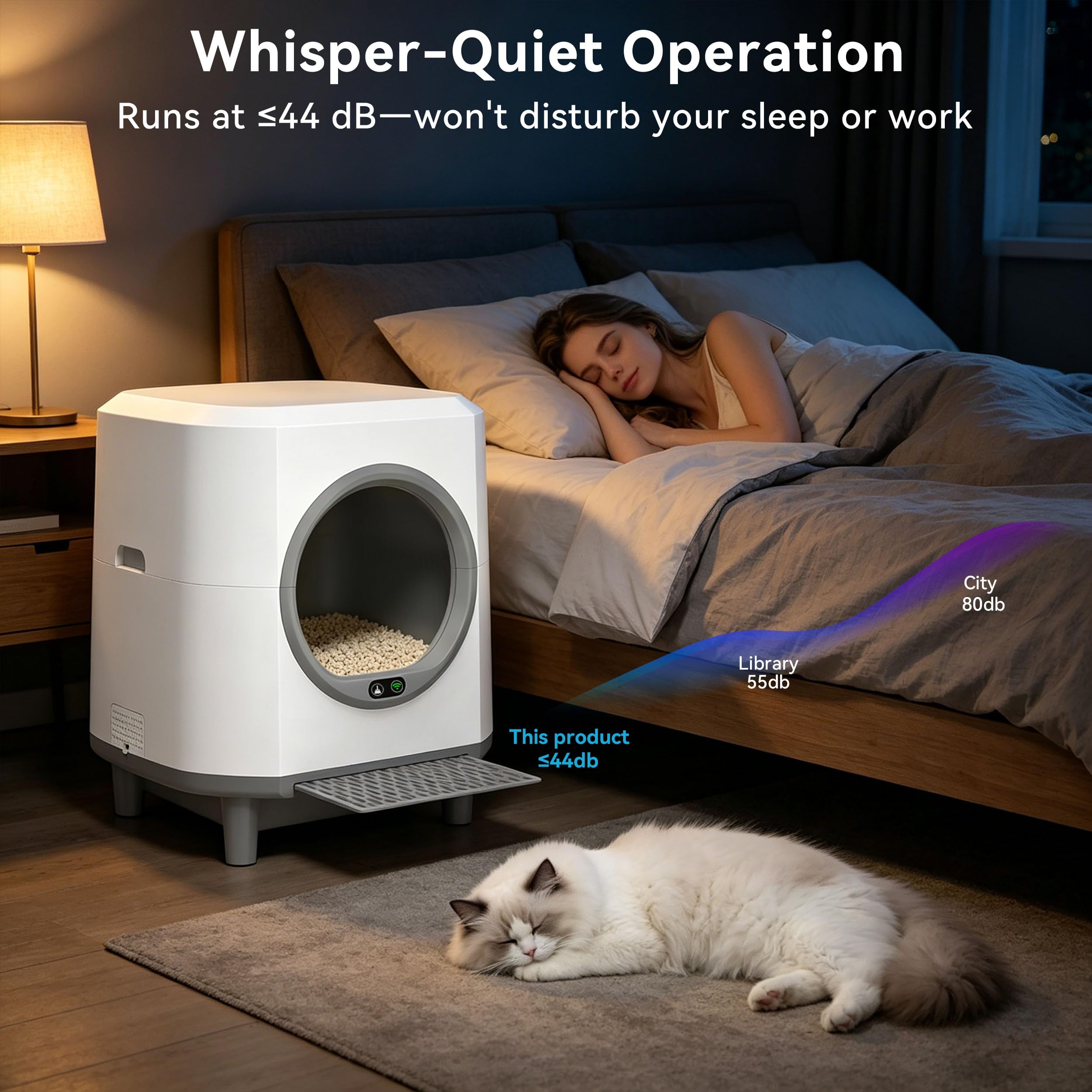 Amazon | 全自動猫トイレ 自動お掃除猫用トイレ 90L大容量 ドラム式