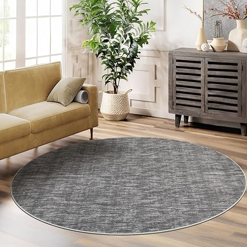 Miniatura 149 de Alfombra lavable contemporánea de 5 x 7 pies, alfombra de área grande para dormitorio, alfombra moderna, antideslizante, resistente a las manchas