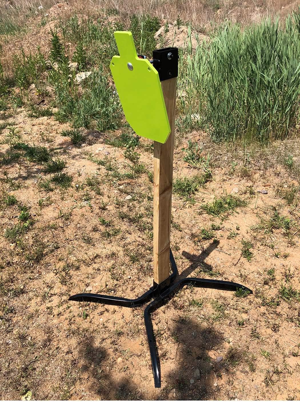 Highwild Target Stand AR500 Steel Target System - 10"x 16"x 3/8" Silhouette with 2x4 Stand Mount Kit